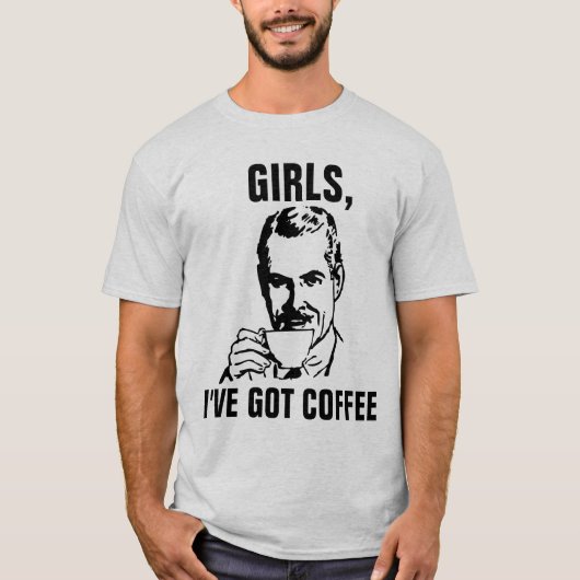 メンズバおもしろいリスタコーヒーTシャツ Tシャツ (正面)