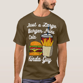 メンズバおもしろいーガーフライスコーラキンダガイFast Food J Tシャツ