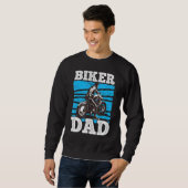 メンズバイクもしくは自転車に乗る人パパ1 スウェットシャツ (正面フル)