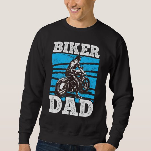 メンズバイクもしくは自転車に乗る人パパ1 スウェットシャツ (正面)