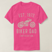 メンズバイクバイクもしくは自転車に乗る人パパ1972 50th第50回誕生 tシャツ (デザイン正面)