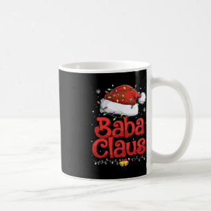 メンズバクールバクロースとサンタハットクリスマスライフ コーヒーマグカップ