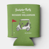 メンズバチュラーパーティゴルフテーマ名日付 缶クーラー (裏面)