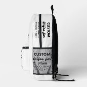 メンズバックパックカスタムのプレゼント プリントバックパック (右)