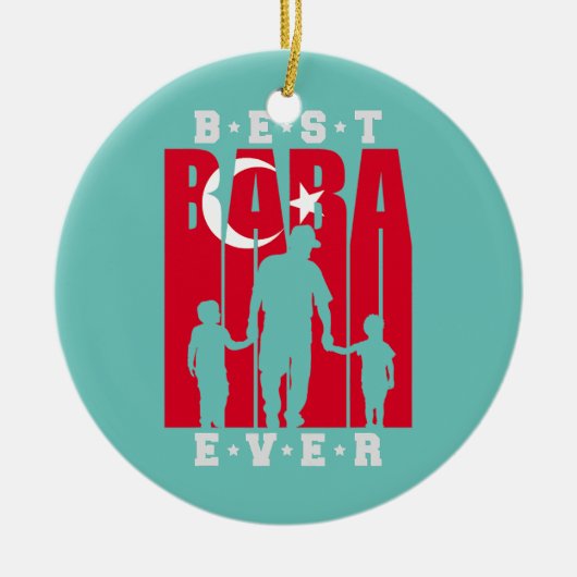 メンズババウィツソンズファーザーズデイトルコパパ2 セラミックオーナメント (正面)