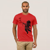 メンズバレンタインシャツバレンタインキューピッドシャツシャツカスタム Tシャツ (正面フル)