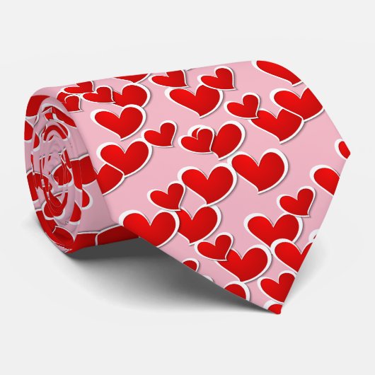 メンズバレンタインハートネクタイ ネクタイ (ロール)