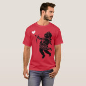 メンズバレンティンシャツバレンタインラブシャツカスタム Tシャツ (正面フル)