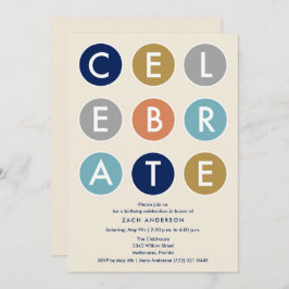 メンズバースデ祝ィパーティー招待状 招待状