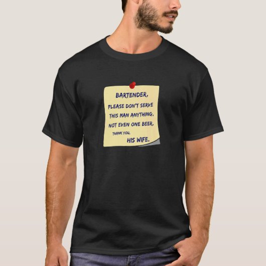 メンズバーテン親愛ビアドリンカー Tシャツ (正面)