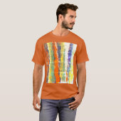 メンズバーテ動揺してィブストライプル Tシャツ (正面フル)