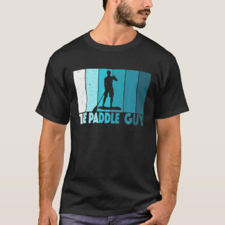 メンズパドル男はパドル男の男の子SUPを立つ Tシャツ
