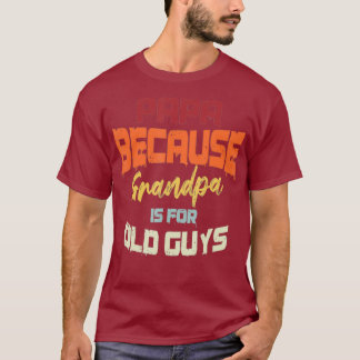 メンズパパおじいちゃんはもうすぐ年配の人に Tシャツ