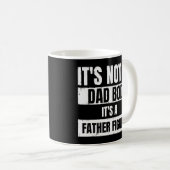 メンズパパじゃない父親姿だおもしろい コーヒーマグカップ (正面右)