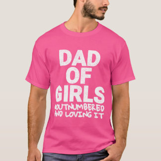 メンズパパの女の子の数を超えた誕生日父親の日 Tシャツ