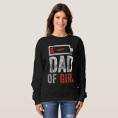 メンズパパの娘の娘の父の日誕生 スウェットシャツ (正面フル)