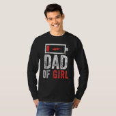 メンズパパの娘の娘の父の日誕生 Tシャツ (正面フル)