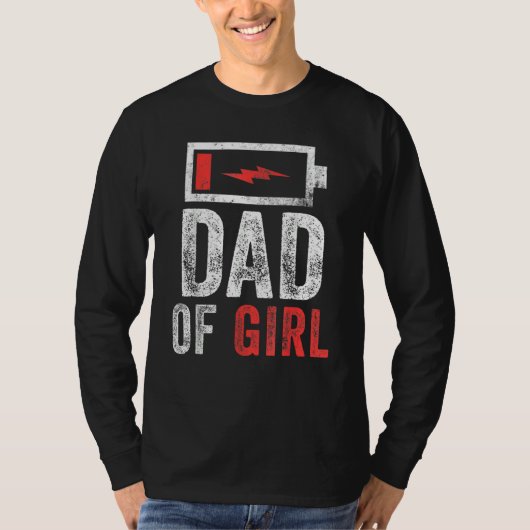 メンズパパの娘の娘の父の日誕生 Tシャツ (正面)