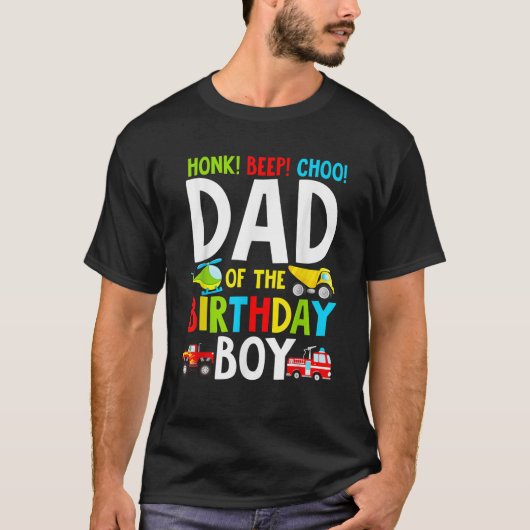 メンズパパの誕生日の男の子シャツ輸送 Tシャツ (正面)