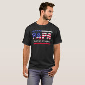 メンズパパアメリカオリジナルの父の日の贈り物 Tシャツ (正面フル)