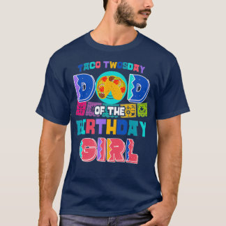 メンズパパオブ誕生日ガールタコトワスデイ Tシャツ