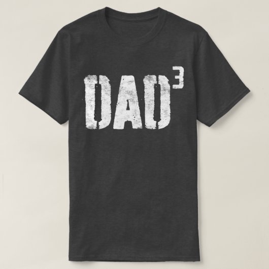 メンズパパキューベッドパパの三親父の日 Tシャツ (デザイン正面)