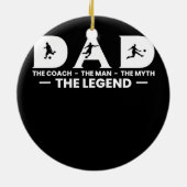 メンズパパコーチ神話の伝説サッカー セラミックオーナメント (裏面)