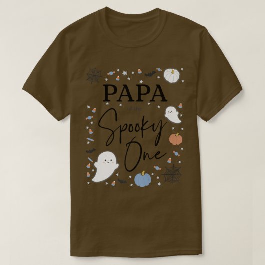 メンズパパザワン不気味ファースト誕生日ブルーボー Tシャツ (デザイン正面)