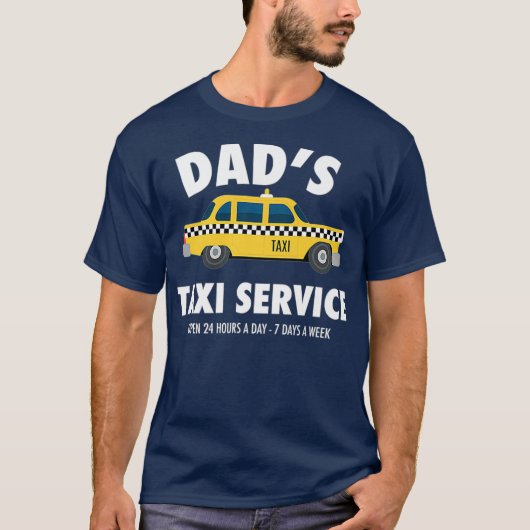メンズパパタクシー運転手ファーザーデイギフト Tシャツ (正面)