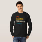 メンズパパ夫ピックボール伝説ピックボール Tシャツ (正面フル)
