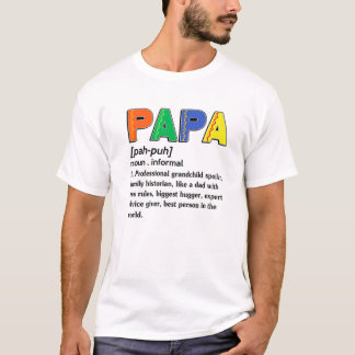 メンズパパ定義名詞栄養父の日G Tシャツ