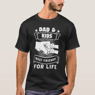 メンズパパ最高の&キッズフレンズfor Life Father Child Tシャツ