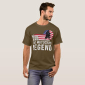 メンズパパ男ザ神話モトクロスギフト恋人 Tシャツ (正面フル)