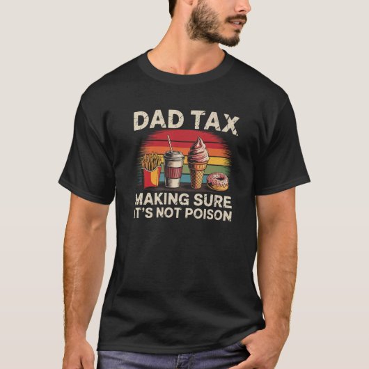 メンズパパ税それが毒脂肪でないことを確認おもしろいする Tシャツ (正面)