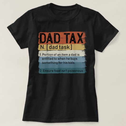 メンズパパ税皮肉な父親の日素晴らしパパデ Tシャツ (デザイン正面)