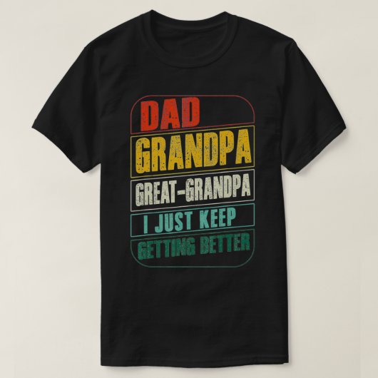 メンズパパ素晴らしグランドパI取得保中 Tシャツ (デザイン正面)