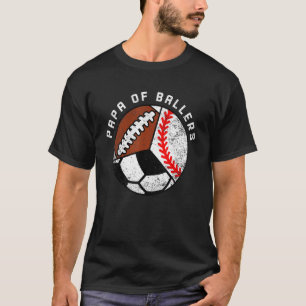 メンズパパ野球サッカーサッカーPa Tシャツ