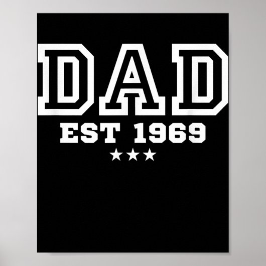 メンズパパ1969年父の日の贈り物を設立 ポスター (正面)