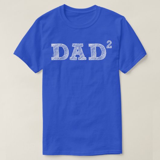 メンズパパ2、2つの子供、父の日、2つの父 Tシャツ (デザイン正面)