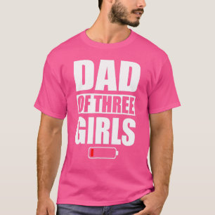 メンズパパ3女の子3女の子の父の日 Tシャツ