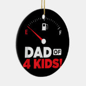 メンズパパ4人の子どもたち – 息子たちの父親たち セラミックオーナメント (右)