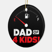 メンズパパ4人の子どもたち – 息子たちの父親たち セラミックオーナメント (左)