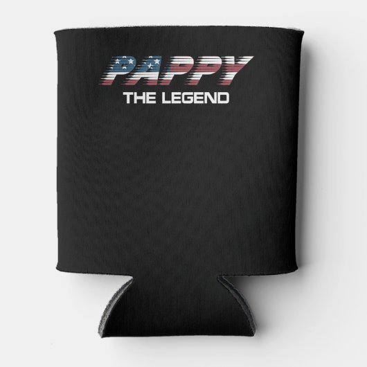 メンズパピレジェンドアメリカ国旗 缶クーラー (正面)