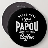 メンズパポグランドパギフトワールド最大パポ 缶バッジ (正面&裏面)