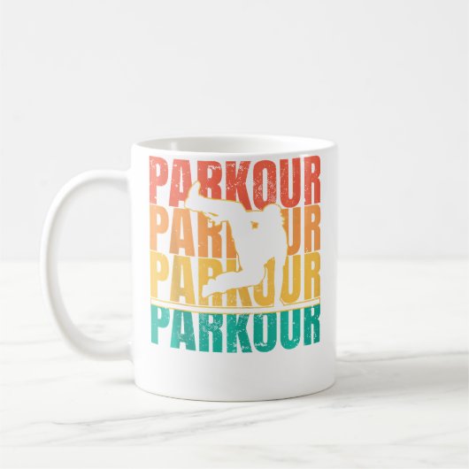 メンズパルクールフリーランニング コーヒーマグカップ (左)