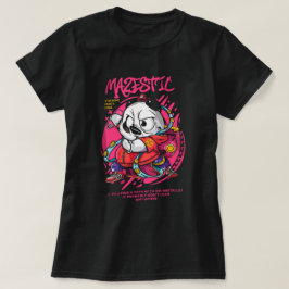 メンズパンダ日本のプリントTシャツ Tシャツ