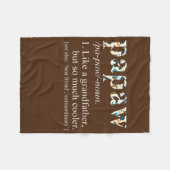 メンズパーソナライズされたタイはパカッコいいポーのように フリースブランケット (正面(横))