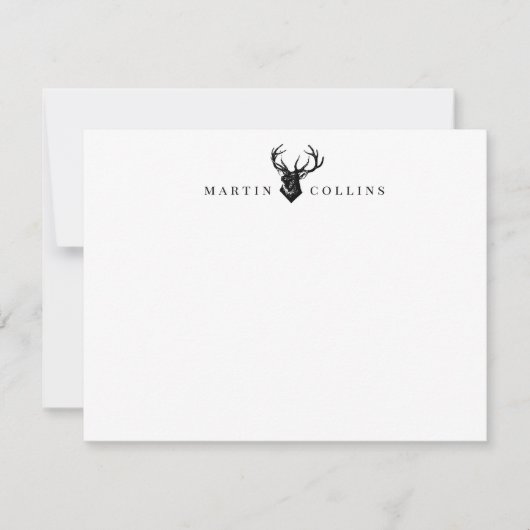 メンズパーソナライズされた ノートカード (正面)