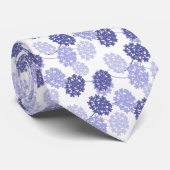 メンズパープルフラワータイ ネクタイ (ロール)
