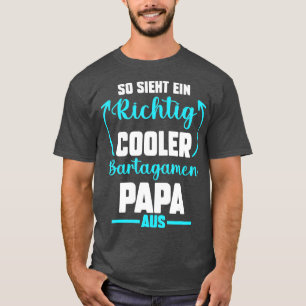 メンズヒゲ竜パパ父の日パパひげ Tシャツ